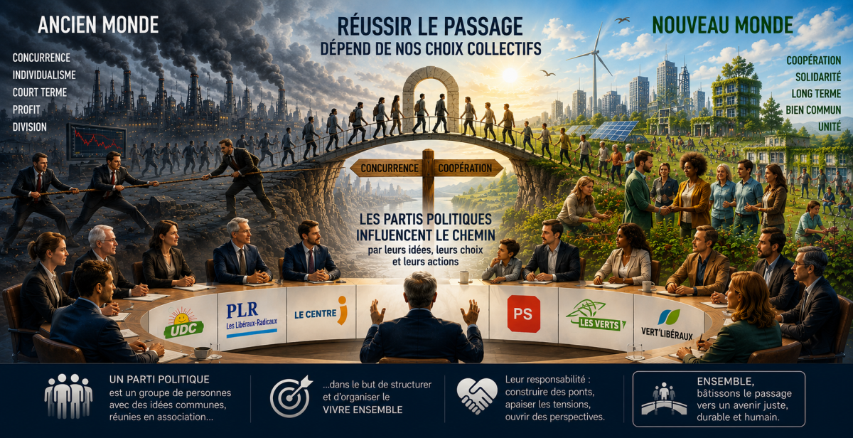 Les partis politiques à la transition vers un nouveau monde 